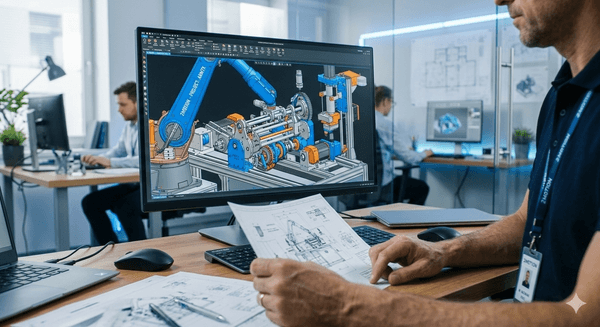 Projektowanie maszyn produkcyjnych – od koncepcji 3D po optymalizację OEE