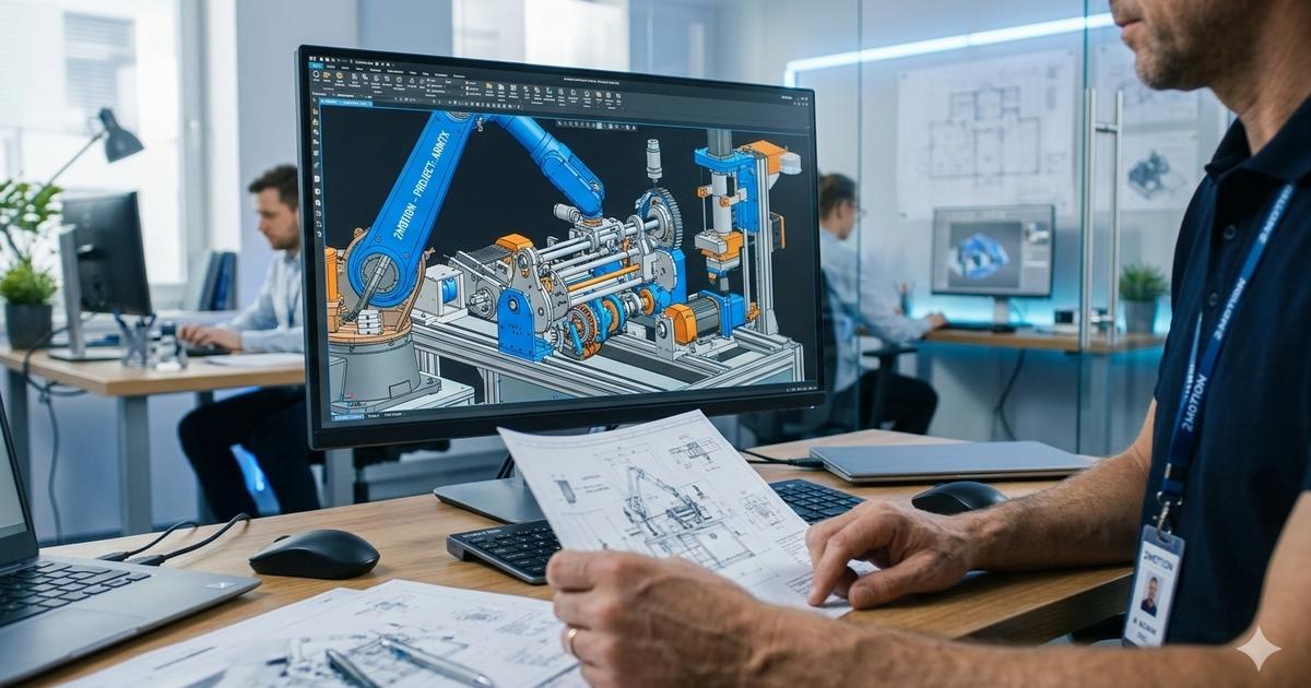 Projektowanie maszyn produkcyjnych – od koncepcji 3D po optymalizację OEE