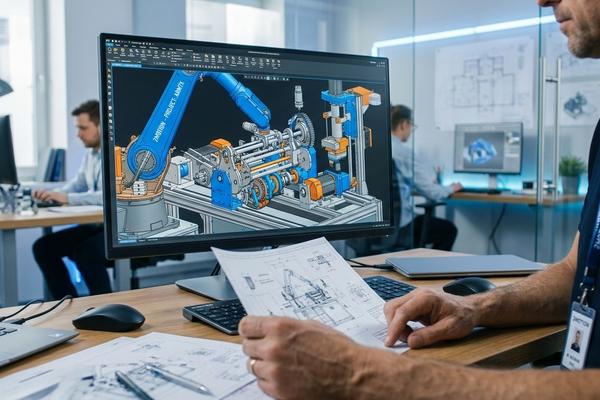 Projektowanie maszyn produkcyjnych – od koncepcji 3D po optymalizację OEE